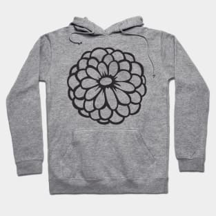 Black Flower Hoodie